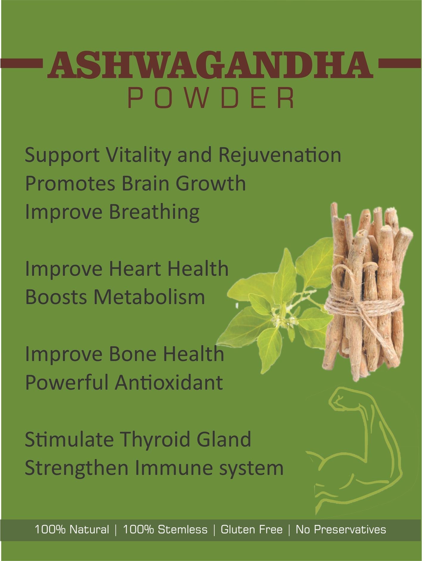 Spag Herbals Ashwagandha Powder - Swadesiicart