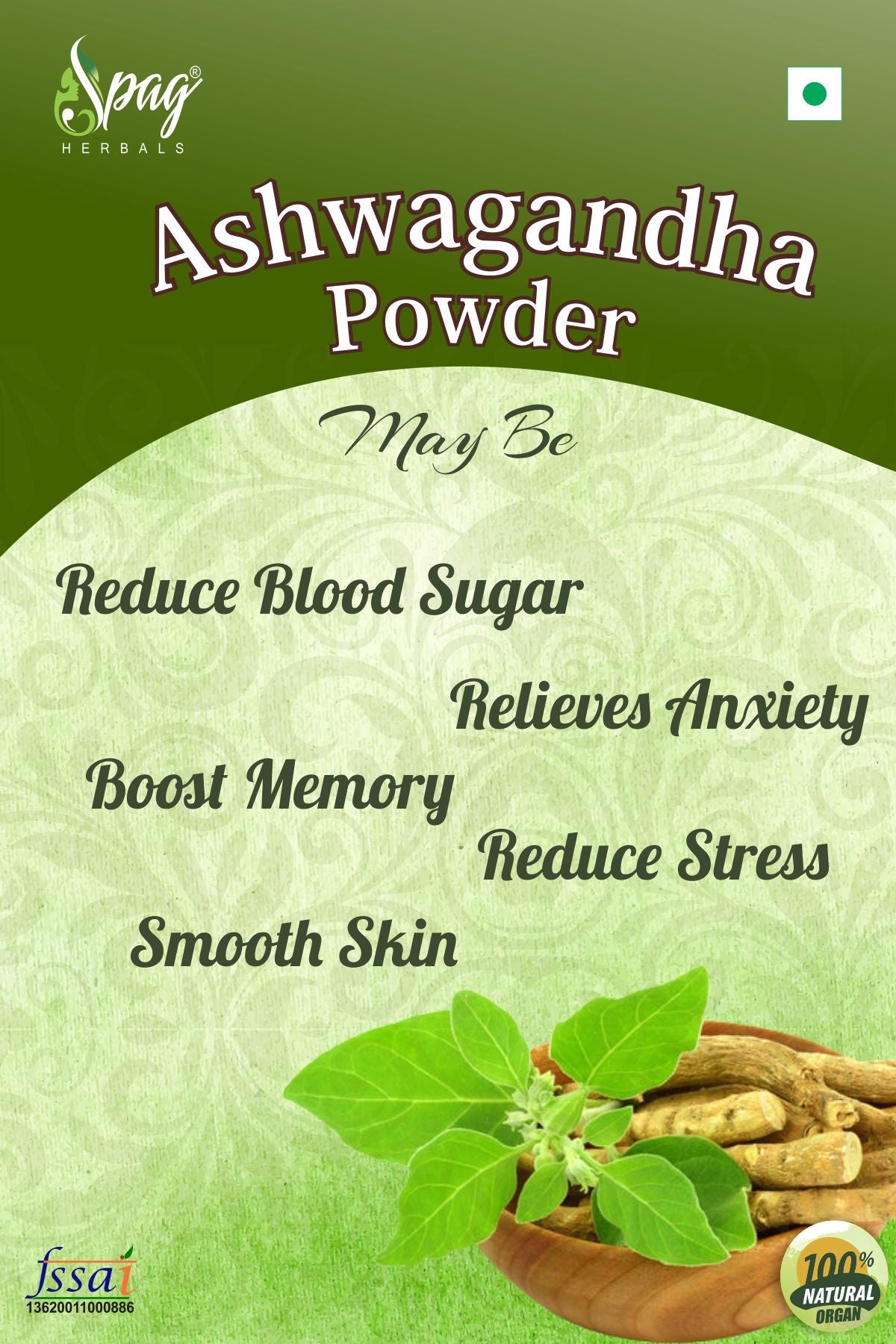 Spag Herbals Ashwagandha Powder - Swadesiicart