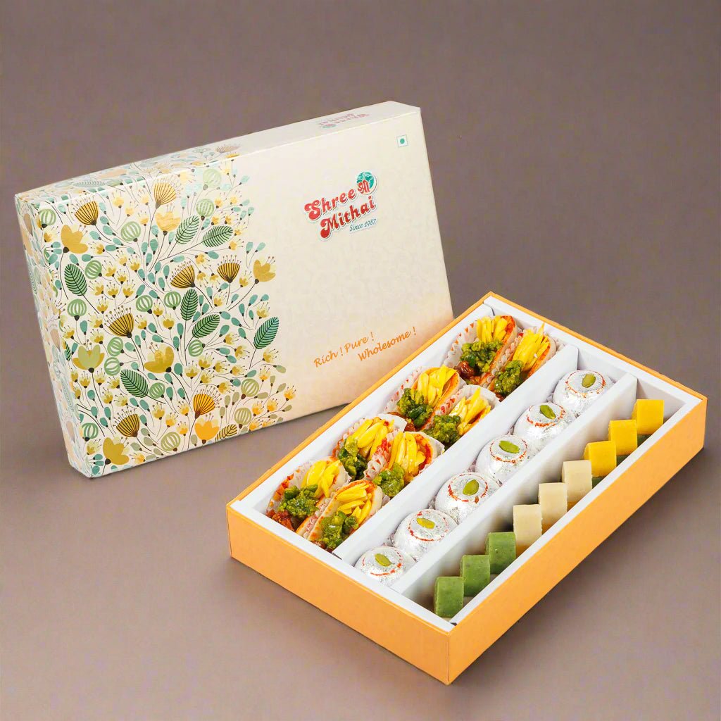 Shree Mithai Assorted Kaju Rangoli | Swadesiicart