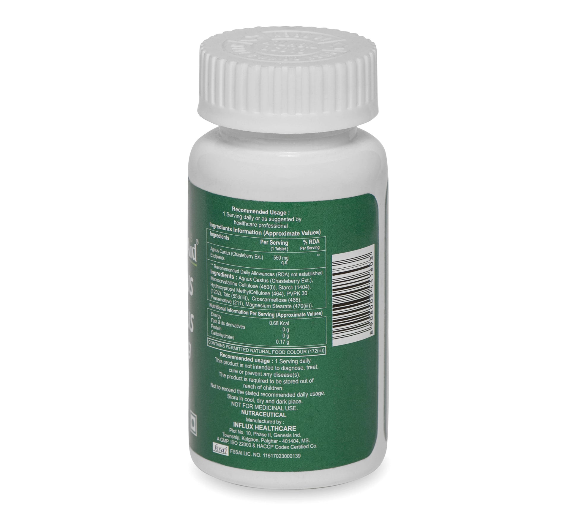 HealthAid Agnus Castus 550 mg Tablets | Swadesiicart