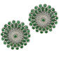 Mominos Fashion Johar Kamal Oxidised Silver-Plated Brass Finish Kundan Choker For Women (Green) | Swadesiicart