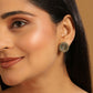Nuyug 22K Gold Plated Contemporary Round Shaped Enamel Studs | Swadesiicart