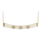 Gold-Polished White Kundan Studded Headband - Ruby Raang | Swadesiicart