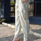 Sky Blue Rayon Paisley & Floral Printed Top with Matching Bottom - Eesha - Swadesiicart