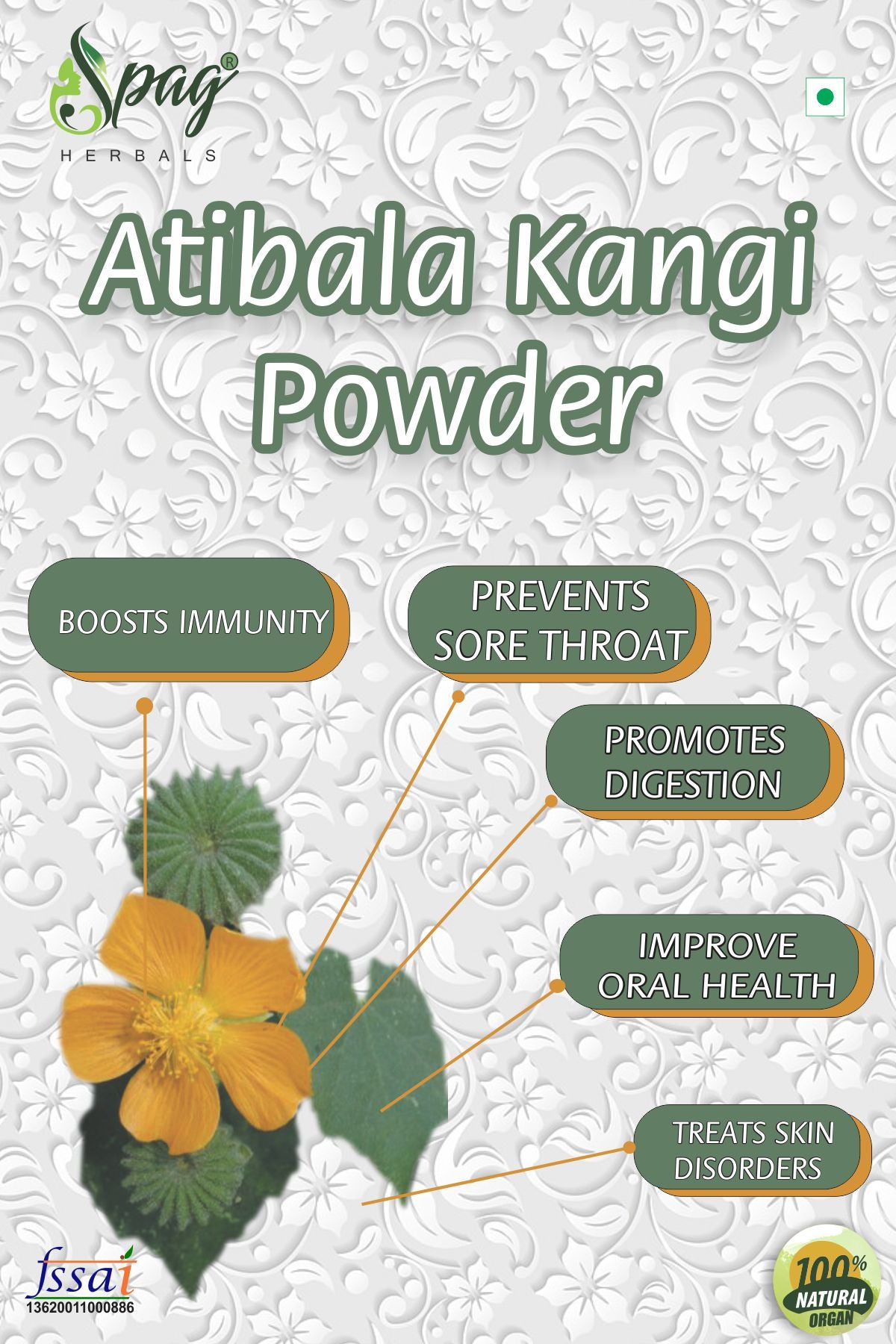 Spag Herbals Atibala Powder - Swadesiicart