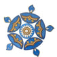 Kundan HandiKrafts Diya Rangoli Blue (Baby) - Aahana - The Bliss Store