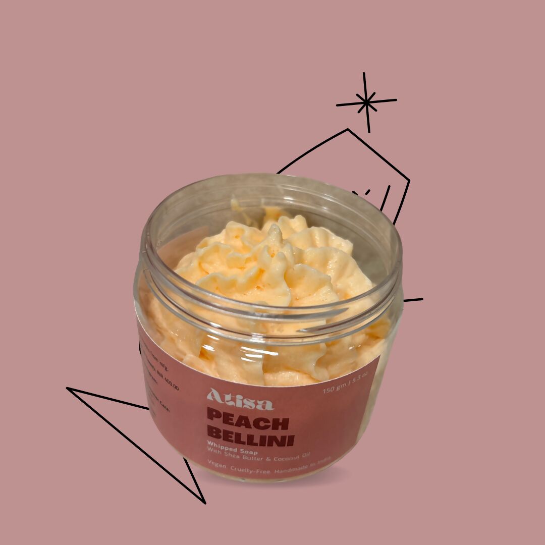 Atisa Peach Bellini Whipped Soap | Swadesiicart