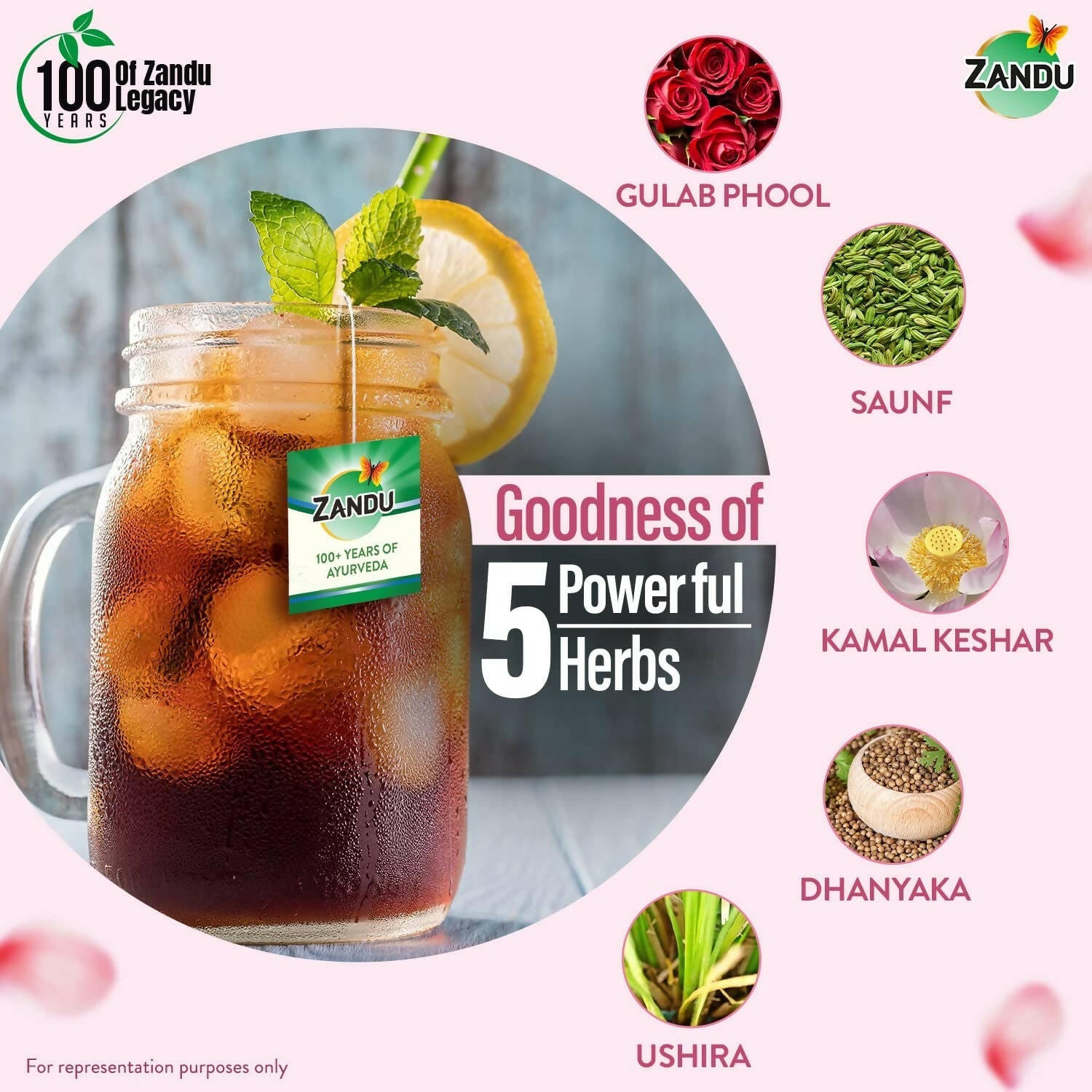 Zandu Calming & Refreshing Herbal Infusion - Swadesiicart