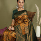 Shree Shyam Fashion Lichi Silk Yellow Saree