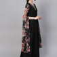 Ahalyaa Women's Black Crepe Dress | Swadesiicart