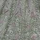 Jyoti Fashion Women's Pista Green Bridal Net Fancy Dori, Multi Thread, Hand Mirror and Diamond Work Wedding Lehenga Choli | Swadesiicart
