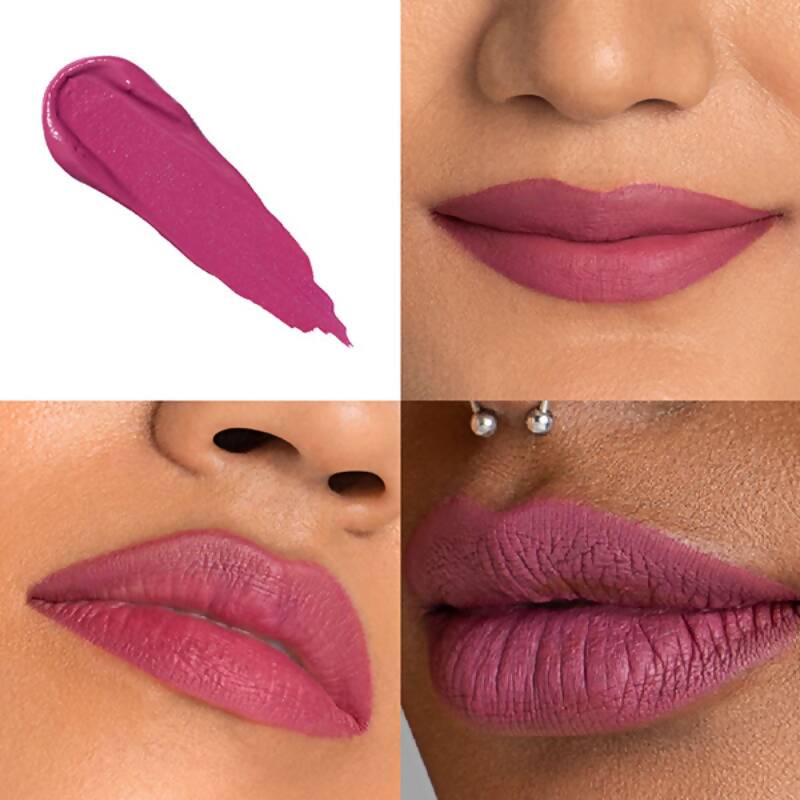 LoveChild By Masaba Gupta Mamma Mia Lush-Matte Lip Creme - Jamun Cooler | Swadesiicart