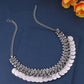 NVR Women Silver-Plated Oxidised Necklace | Swadesiicart