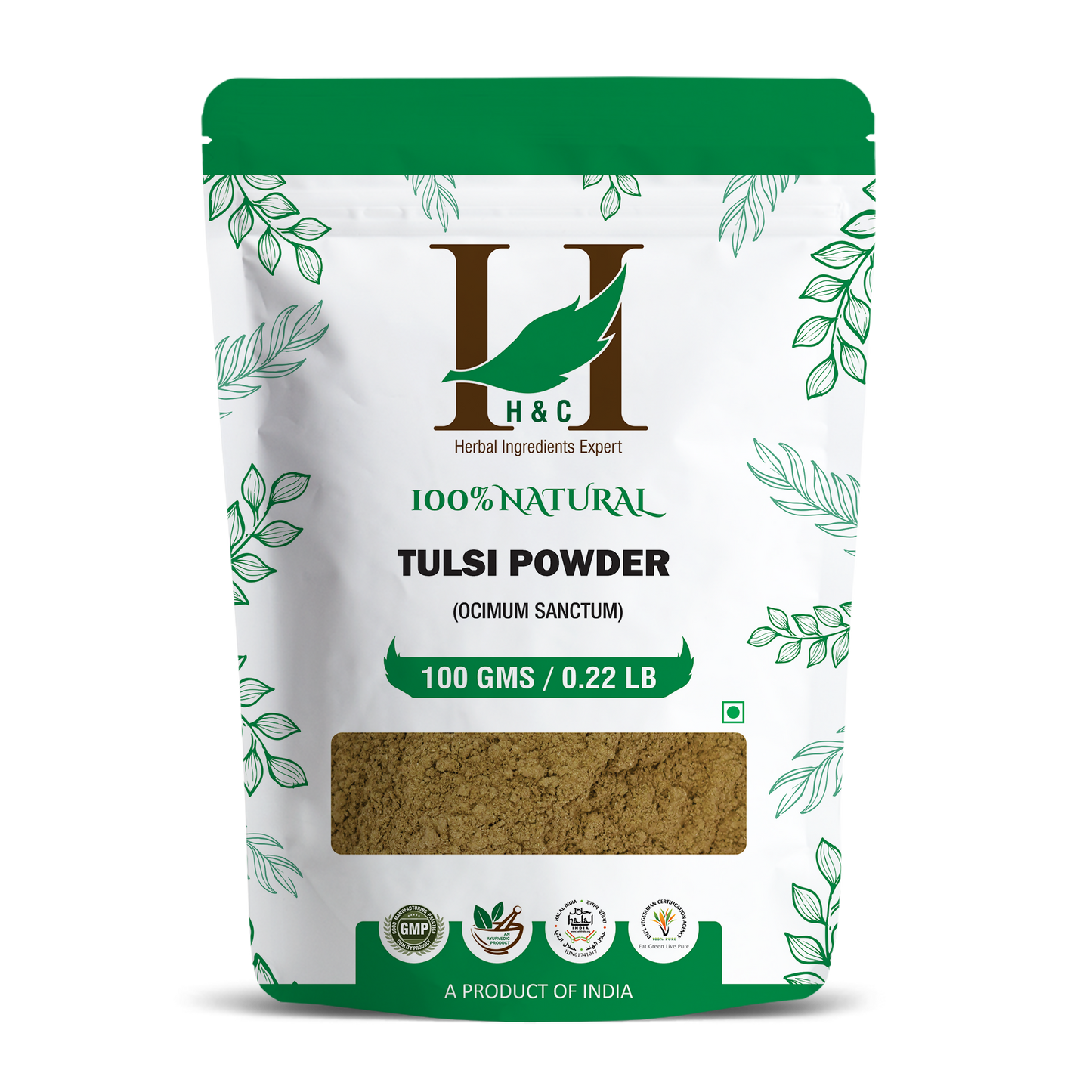 H&C Herbal Tulsi Powder - Just Jaivik