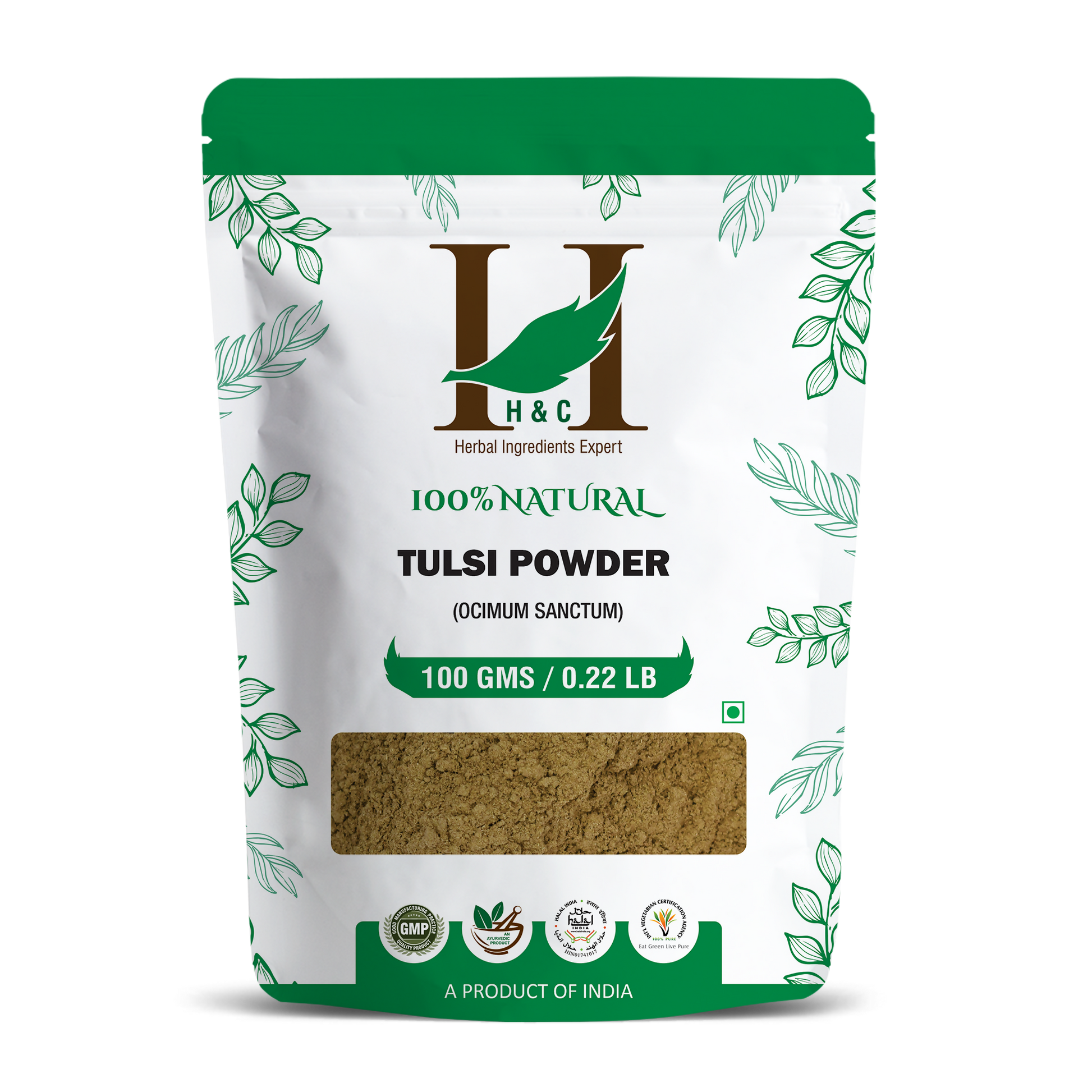 H&C Herbal Tulsi Powder - Just Jaivik