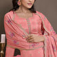 Anaita Pink Silk Embroidered Stitched Salwar Suit