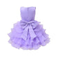 Asmaani Baby Girl's Lavender Color Satin Knee Length Frock (AS-DRESS-22067)