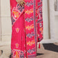 Shree Shyam Fashion Silk Blend Pink Saree
