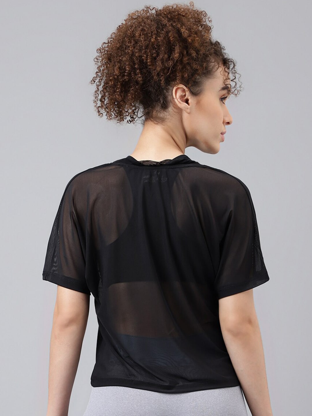 MKH Typography Printed Relaxed Fit Sheer Dri-FIT T-shirt - Swadesiicart