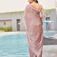 Tikhi Imli satin saree with sequence embroidered blouse | Swadesiicart