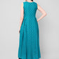 Kalini Women Turquoise Blue Ethnic Motifs High-Slit Kurta - Swadesiicart