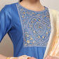 Vishudh Embroidered Straight Kurta With Palazzo & Dupatta - Swadesiicart