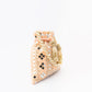 NR By Nidhi Rathi Peach-Coloured & White Embroidered Potli Clutch - Swadesiicart
