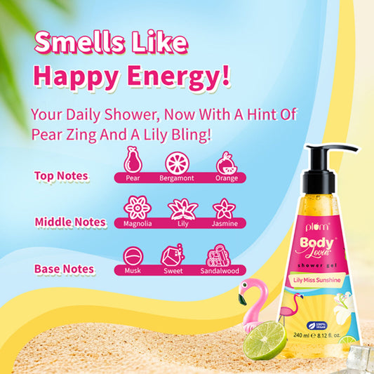 Plum BodyLovin Lily Miss Sunshine Shower Gel - Swadesiicart