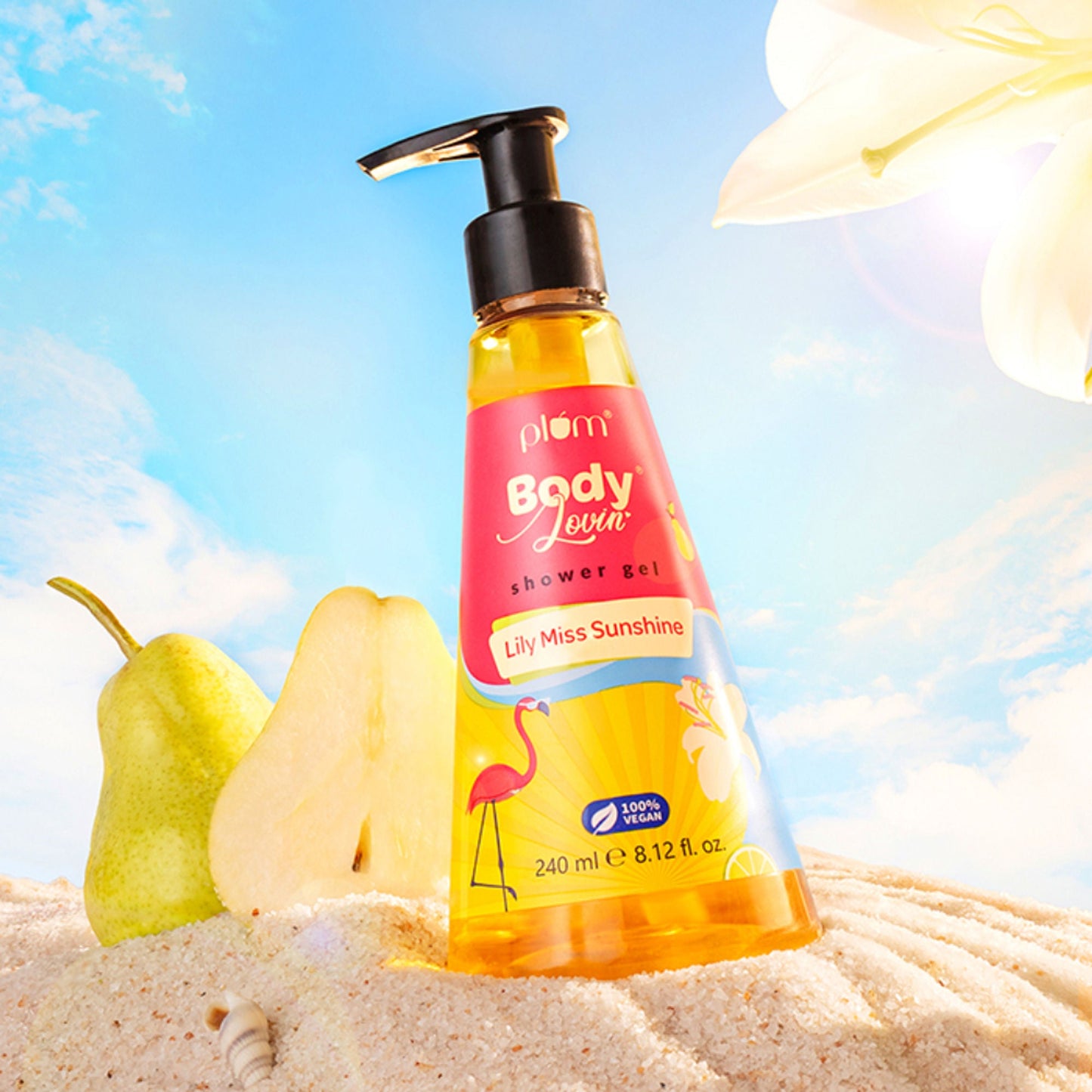 Plum BodyLovin Lily Miss Sunshine Shower Gel - Swadesiicart