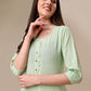 Kalini Women Woven Striped Thread Work Kurta with Trousers - Swadesiicart