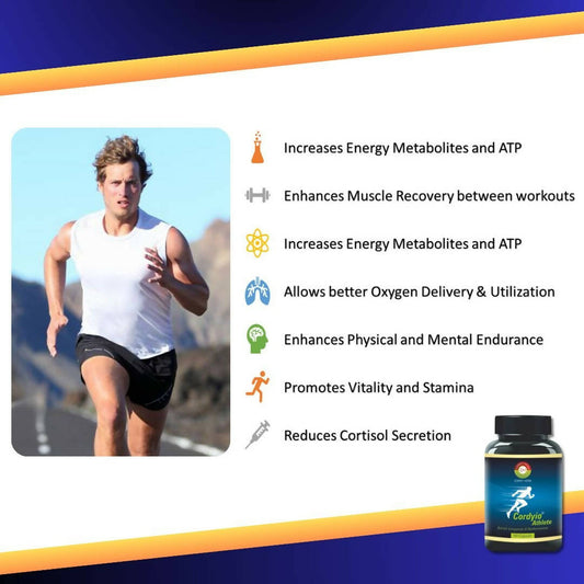 Cordy Herb Cordyio Athlete Capsules - Swadesiicart