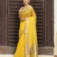 Shree Shyam Fashion Yellow Cotton Saree