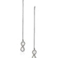 Gold-Polished Half Hoop Earring With Dangling Cz Stone For Women - Wahe Jewels - Swadesiicart