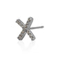 Rhodium Plated Cz Circular Stud Earring For Women - Wahe Jewels - Swadesiicart