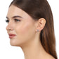 Rhodium Plated Cz Circular Stud Earring For Women - Wahe Jewels - Swadesiicart
