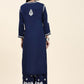 HOUSE OF KARI Ethnic Motifs Embroidered Chikankari Cotton Kurta & Palazzos | Swadesiicart