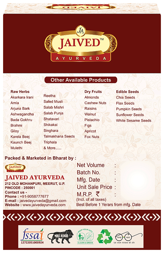 Jaived Ayurveda Salab Punja | Swadesiicart