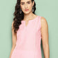 Ahalyaa Women's Traditional wear Kurta Set - Pink | Swadesiicart