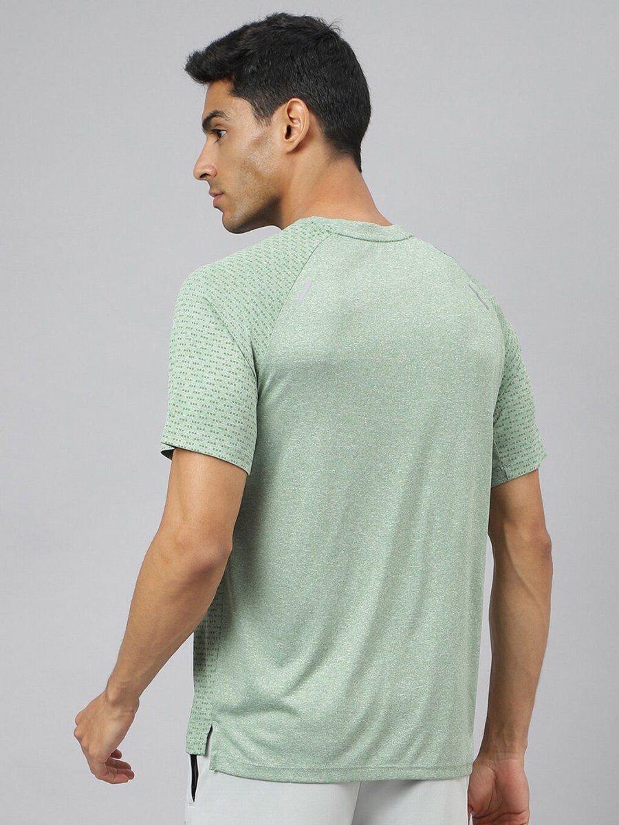 Alcis Men Anti-Static Slim-Fit Round Neck Swadesiicartnce Running T-Shirt | Swadesiicart