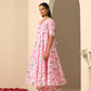 Pomcha Jaipur Pink Gul Rozi Anarkali Set | Swadesiicart