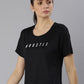 MKH Typography Printed Round Neck Crop Sports T-shirt - Swadesiicart