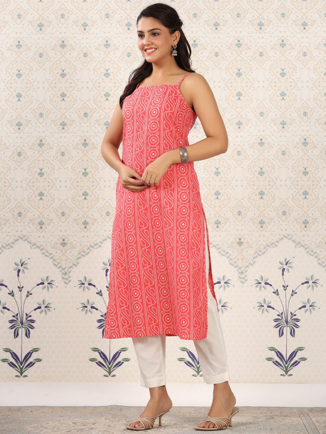 Ode by House of Pataudi Ethnic Motifs Printed Pure Cotton Kurta - Swadesiicart