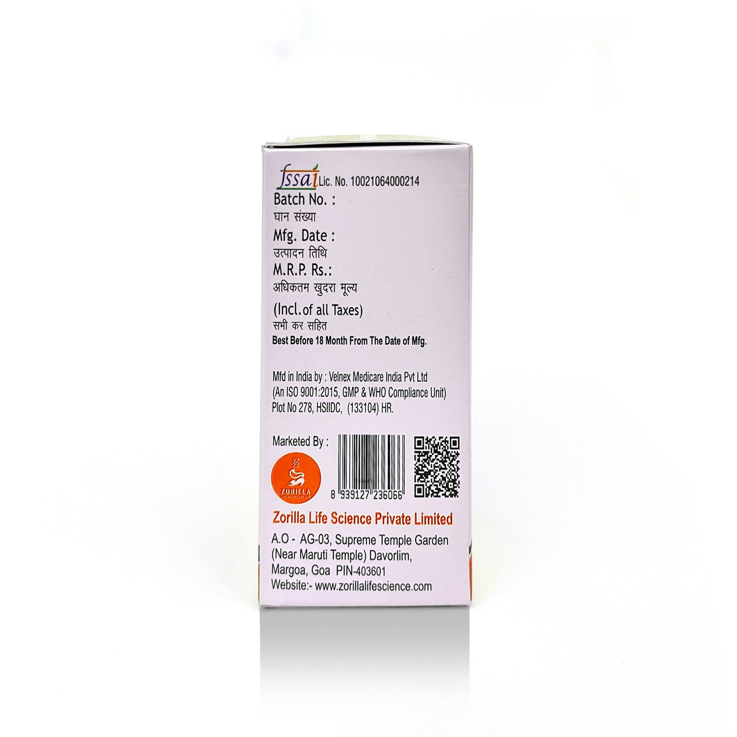 Zorilla Life Science Zorimax OS Collagen Peptide Tablets | Swadesiicart