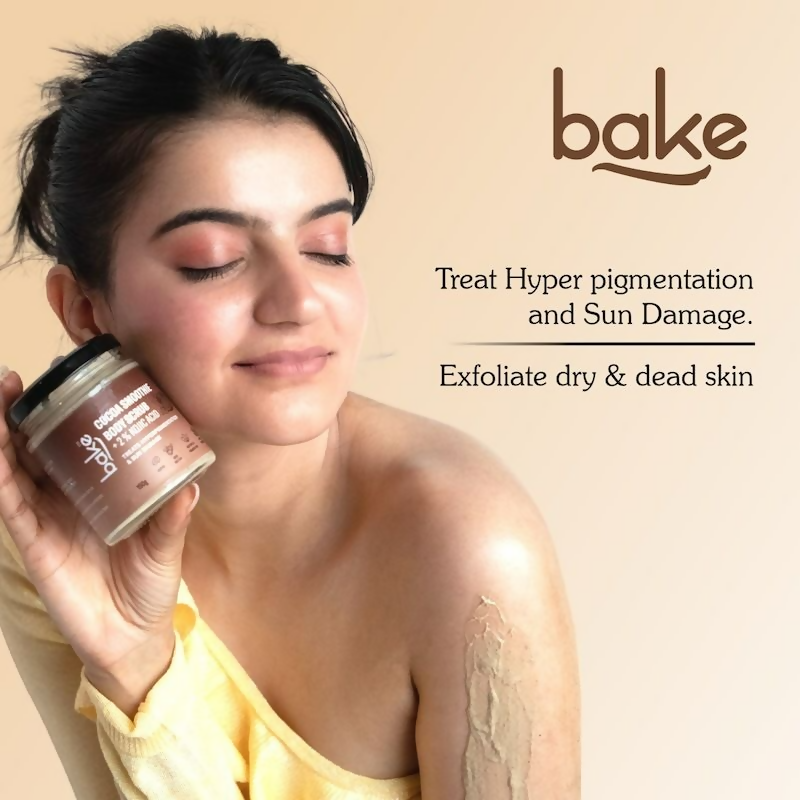 Bake 2% Kojic Acid Cocoa Smoothie Body Scrub | Swadesiicart
