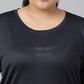 MKH Plus Size Typography Printed Dri-FIT Sports T-Shirt - Swadesiicart