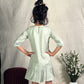 ArthLife Green & Yellow Pepa Collared Dress