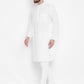 Even Apparels White Color Pure Cotton Band Collar Men's Kurta | Swadesiicart