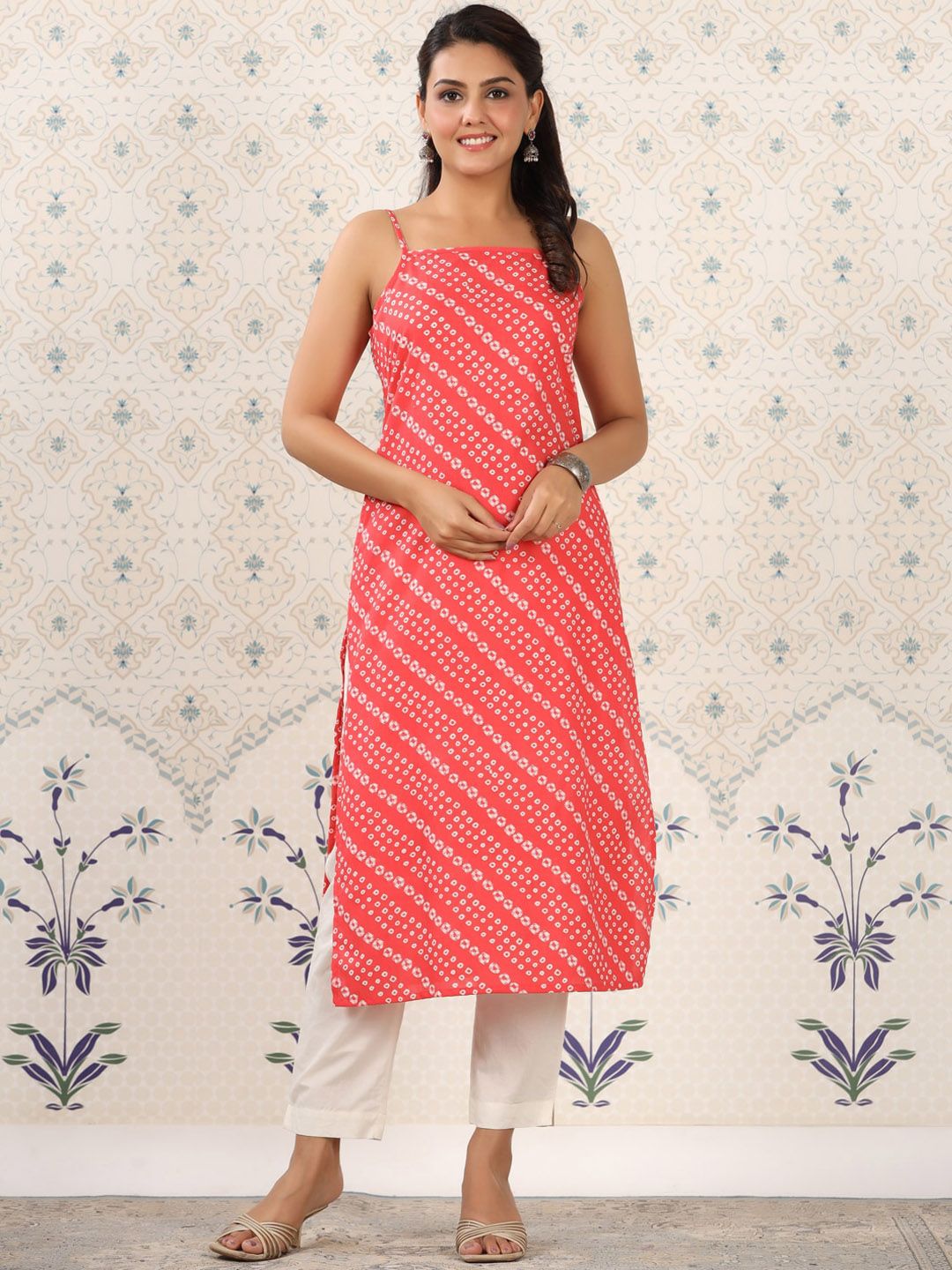 Ode by House of Pataudi Ethnic Motifs Printed Pure Cotton Kurta - Swadesiicart