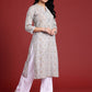 Anouk Women Floral Printed Gotta Patti Kurta - Swadesiicart