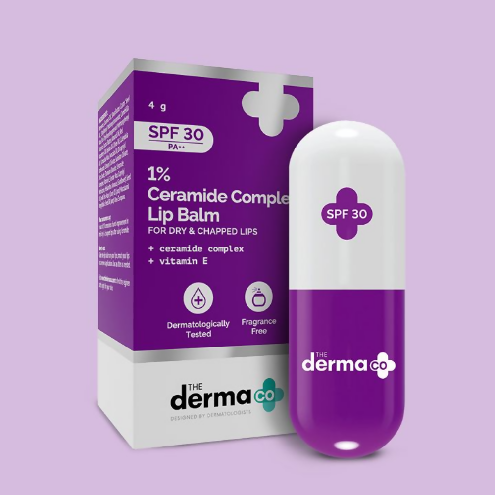 The Derma Co 1% Ceramide Complex Lip Balm With Ceramides & Vitamin E - Swadesiicart